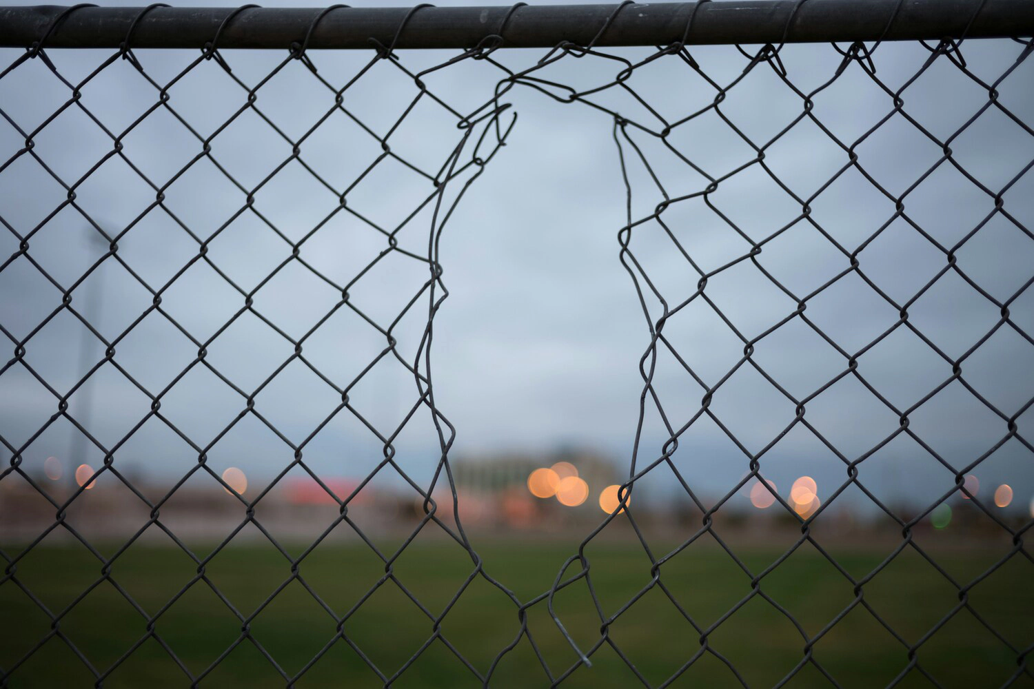 Broken fence