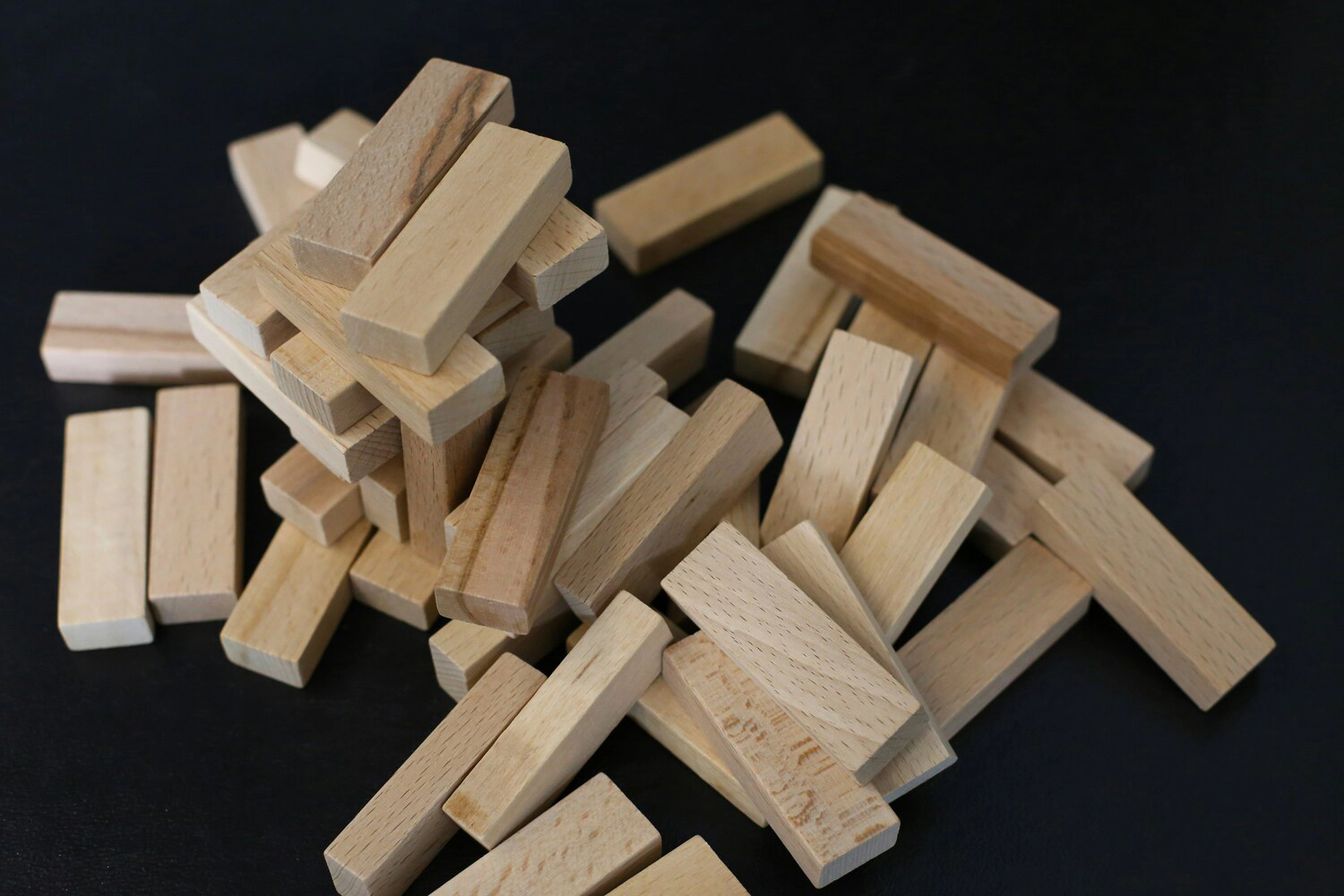 image title Jenga blocks falling