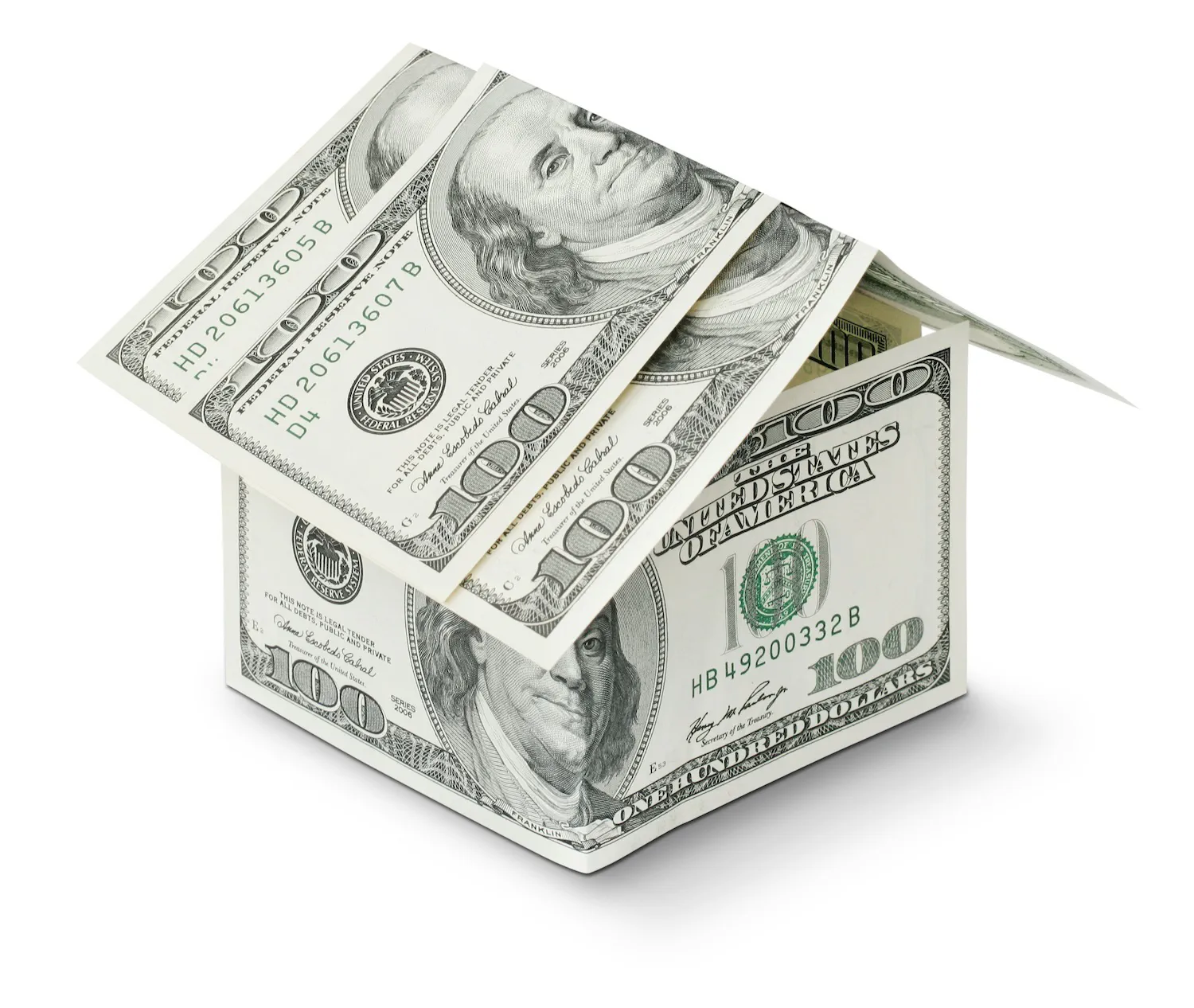 image title A house made of dollar bills, representing profits that may look strong on paper but remain unrealized