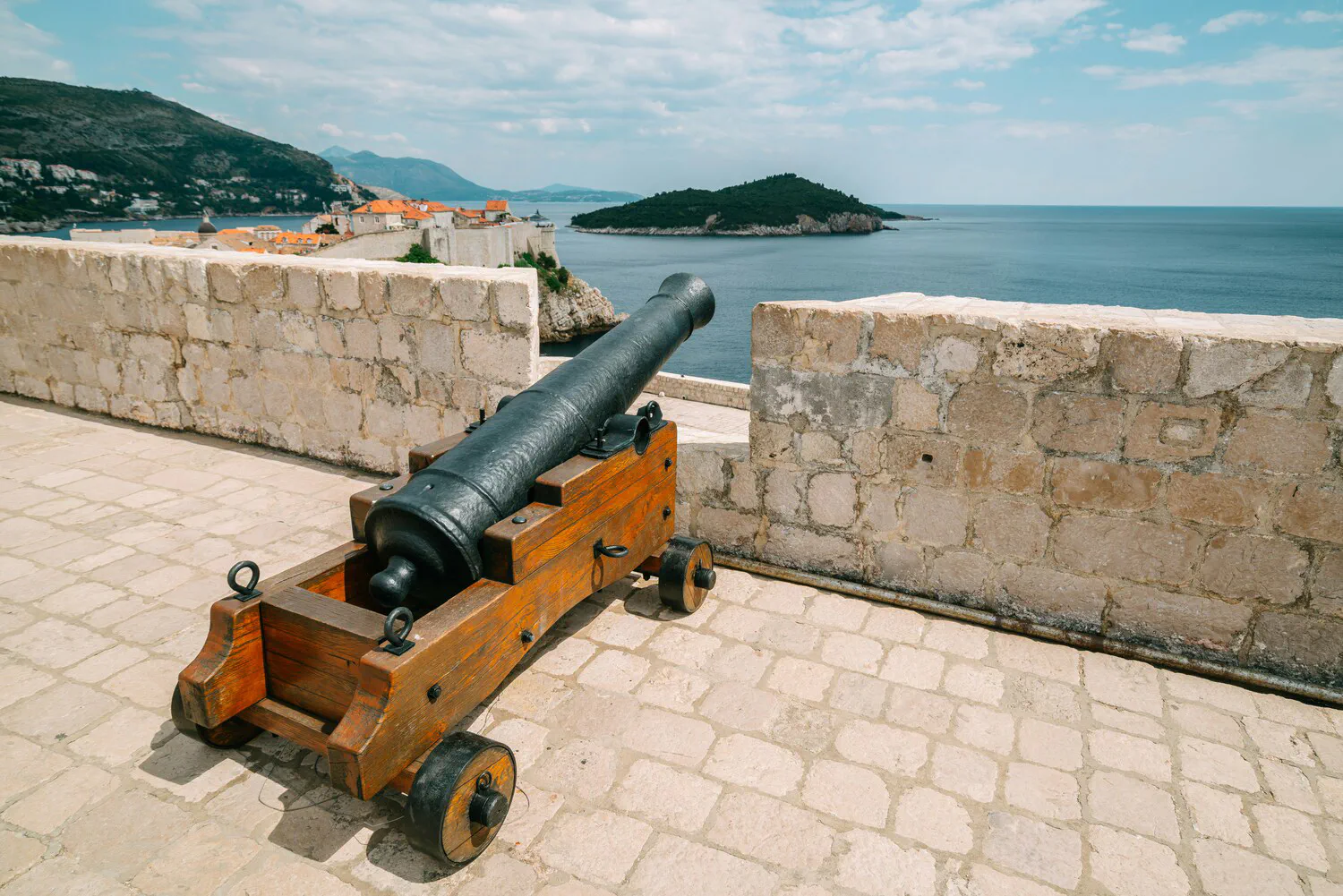 Cannon and dry powder
