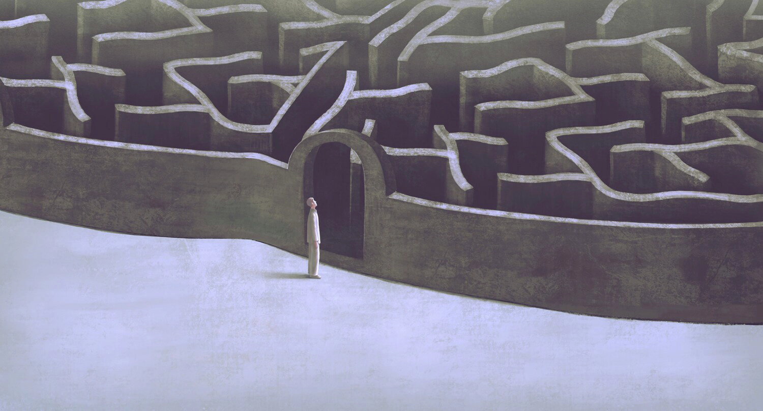 Lost in maze