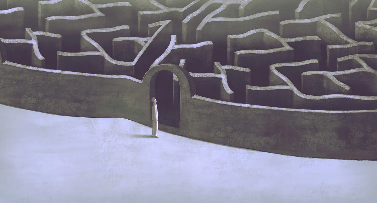 Lost in maze