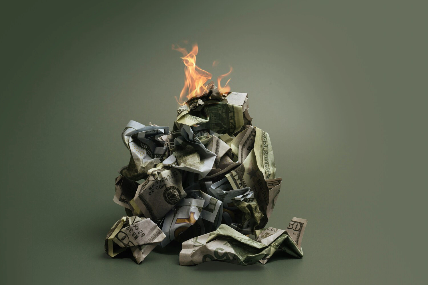 Money burning