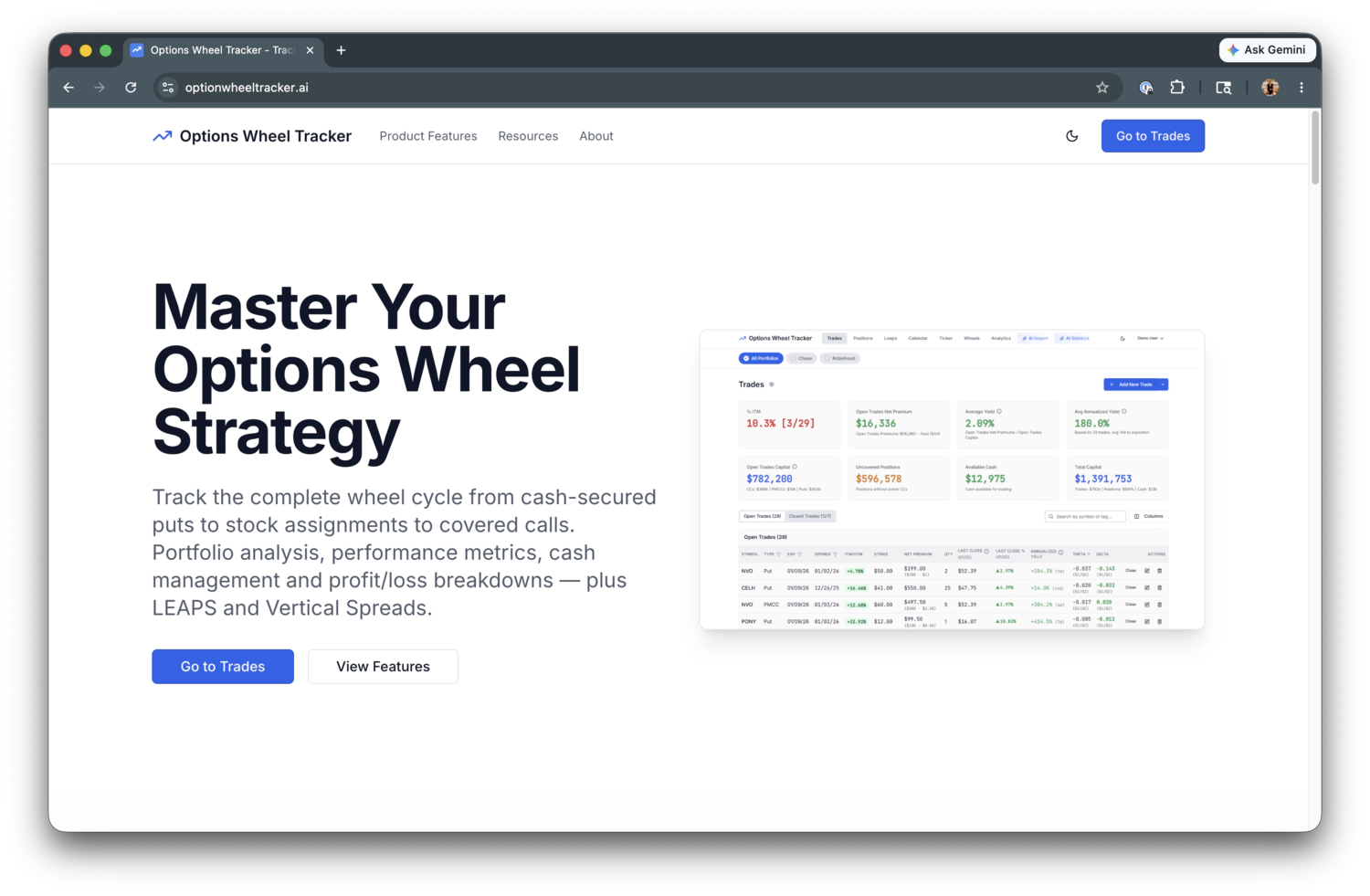 OptionWheelTracker position tracking dashboard